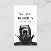 写真家カメラクリエイティブスプラッシュ写真 名刺 (正面)