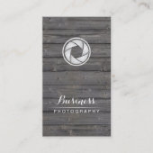 写真家カメラシャッターウッド撮影 名刺 (正面)