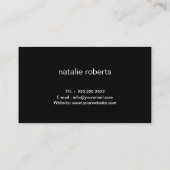 写真家カメラタイポグラフィ撮影 名刺 (裏面)