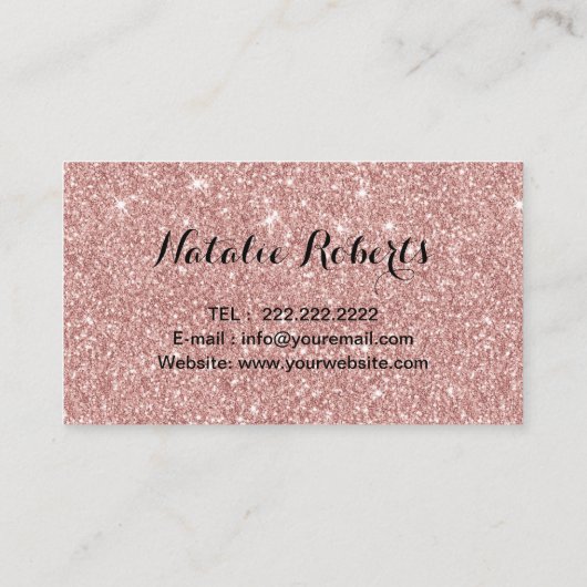 写真家カメラバラ金ゴールドグリッター撮影 名刺 (裏面)