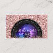 写真家カメラバラ金ゴールドグリッター撮影 名刺 (正面)