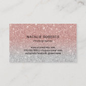 写真家カメラバラ金ゴールドグリッター撮影 名刺 (裏面)