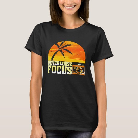 写真家カメラマン写真家 Tシャツ (正面)