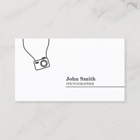 写真家カメラミニマリスト撮影 名刺 (正面)