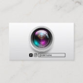 写真家カメラレンズ写真ソーシャルメディア 名刺 (正面)