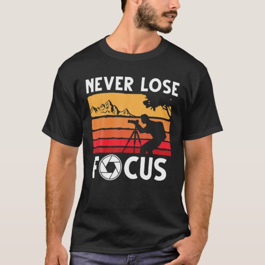 写真家カメラ好きの写真カッコいい撮影 Tシャツ (正面)