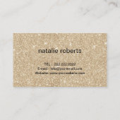 写真家カメラ金ゴールド蝶の写真 名刺 (裏面)