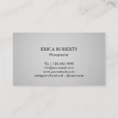 写真家カメラ&赤いハート撮影 名刺 (裏面)