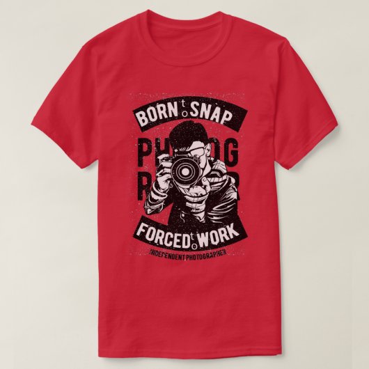 写真家ギフトアイディア Tシャツ (デザイン正面)