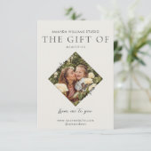 写真家ギフトカード証明書 サンキューカード (スタンド正面)