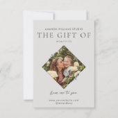 写真家ギフトカード証明書 サンキューカード (正面)