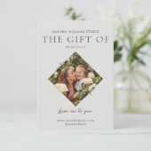 写真家ギフトカード証明書 サンキューカード (スタンド正面)