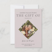 写真家ギフトカード証明書 サンキューカード (正面)