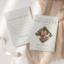 写真家ギフトカード証明書 サンキューカード