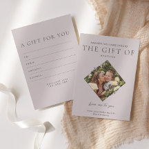 写真家ギフトカード証明書