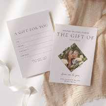 写真家ギフトカード証明書