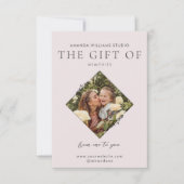 写真家ギフトカード証明書 サンキューカード (正面)