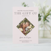 写真家ギフトカード証明書 サンキューカード (スタンド正面)