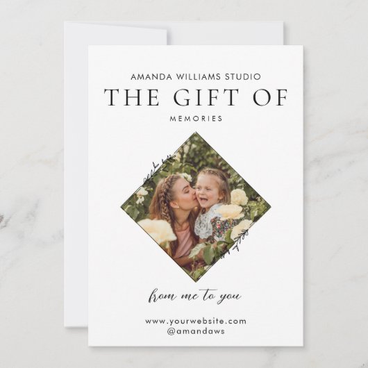 写真家ギフトカード証明書 シーズンカード (正面)