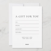 写真家ギフトカード証明書 シーズンカード (裏面)