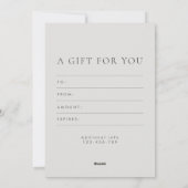 写真家ギフトカード証明書 シーズンカード (裏面)