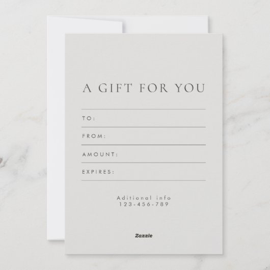 写真家ギフトカード証明書 シーズンカード (裏面)