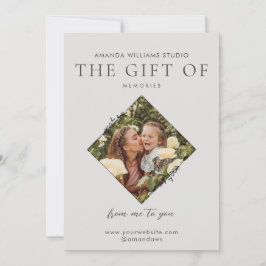 写真家ギフトカード証明書 シーズンカード