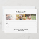 写真家ギフト券テンプレート (裏面)