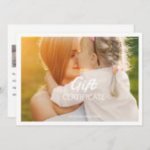 写真家ギフト券テンプレート (正面/裏面)