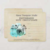 写真家ギフト券テンプレート (正面/裏面)