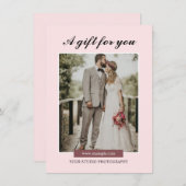 写真家ギフト券テンプレート (正面/裏面)