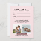 写真家ギフト券テンプレート (裏面)