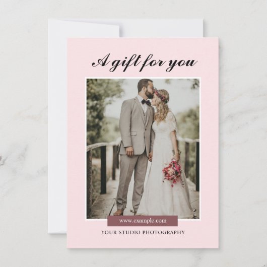 写真家ギフト券テンプレート (正面)