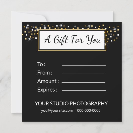 写真家ギフト券 (裏面)