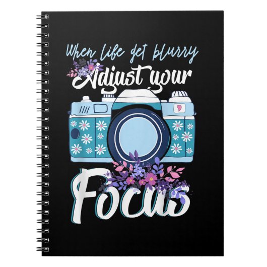 写真家ギフト – カメラ写真 ノートブック (正面)