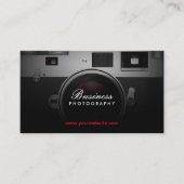 写真家クラシックのカメラモダン撮影 名刺 (正面)