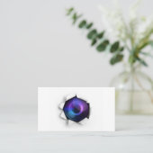 写真家クリエイティブカメラ撮影 名刺 (スタンド正面)