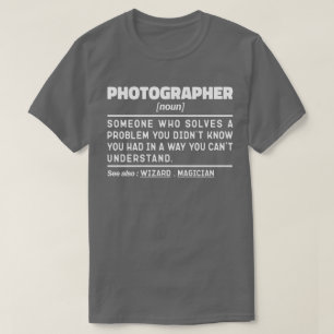 写真家クール名詞写真ユーモア引用文 Tシャツ