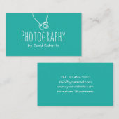 写真家シンプルのカメラモダン撮影 名刺 (正面/裏面)