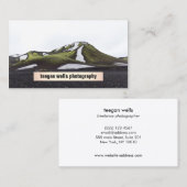 写真家シンプルのプラーク写真カード 名刺 (正面/裏面)