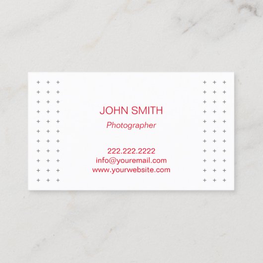 写真家ディレクタープロフェッショナル 名刺 (裏面)