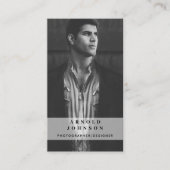 写真家デザイナーフォトソーシャルメディアQRコード 名刺 (正面)