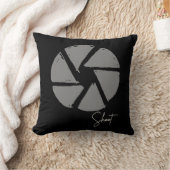 写真家デザインヴィンテージ絞りレトロカメラ クッション (ブランケット)