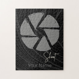 写真家デザインヴィンテージ絞りレトロカメラ ジグソーパズル