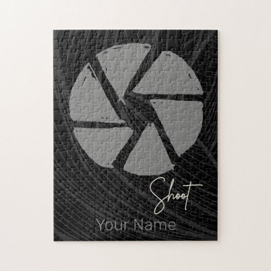 写真家デザインヴィンテージ絞りレトロカメラ ジグソーパズル (縦)