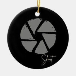 写真家デザインヴィンテージ絞りレトロカメラ セラミックオーナメント