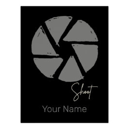 写真家デザインヴィンテージ絞りレトロカメラ ポスター