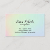 写真家パステルカメラ写真 名刺 (裏面)