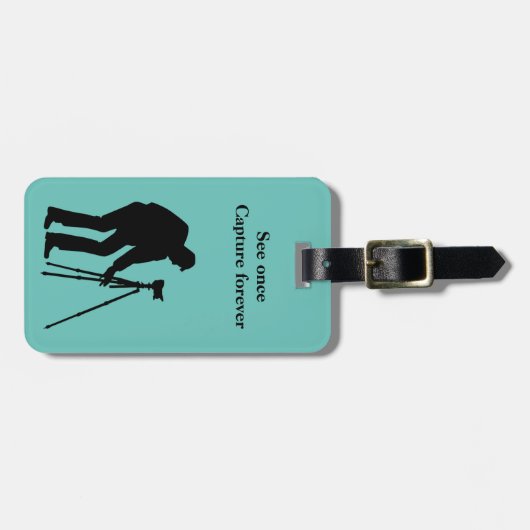 写真家パーソナライズされたの両面 ラゲッジタグ (正面横)