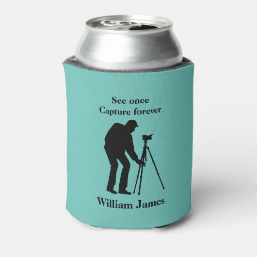 写真家パーソナライズされた 缶クーラー (缶裏面)